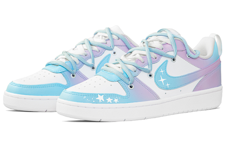 Shop (W) 나이키 코트 보로우 로2 '블루핑크 그라데이션 별' BQ5448-100(Team127-)