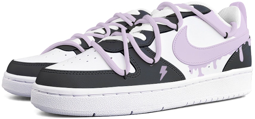 (W) Zapatillas Nike Court Borough Low 2 'Negro Púrpura Relámpago' BQ5448-100(Team13-黑紫闪电) Shop (W) Zapatillas Nike Court Borough Low 2 'Negro Púrpura Relámpago' BQ5448-100(Team13-黑紫闪电)