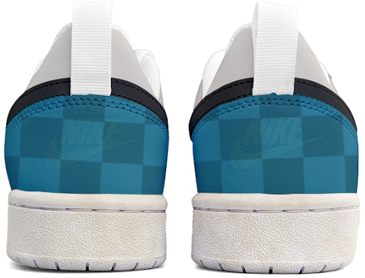 (W) 나이키 커스텀 보로우 로우2 블랙 블루 핸드페인팅 BQ5448-100(Team13-蓝格子) Shop (W) 나이키 커스텀 보로우 로우2 블랙 블루 핸드페인팅 BQ5448-100(Team13-蓝格子)