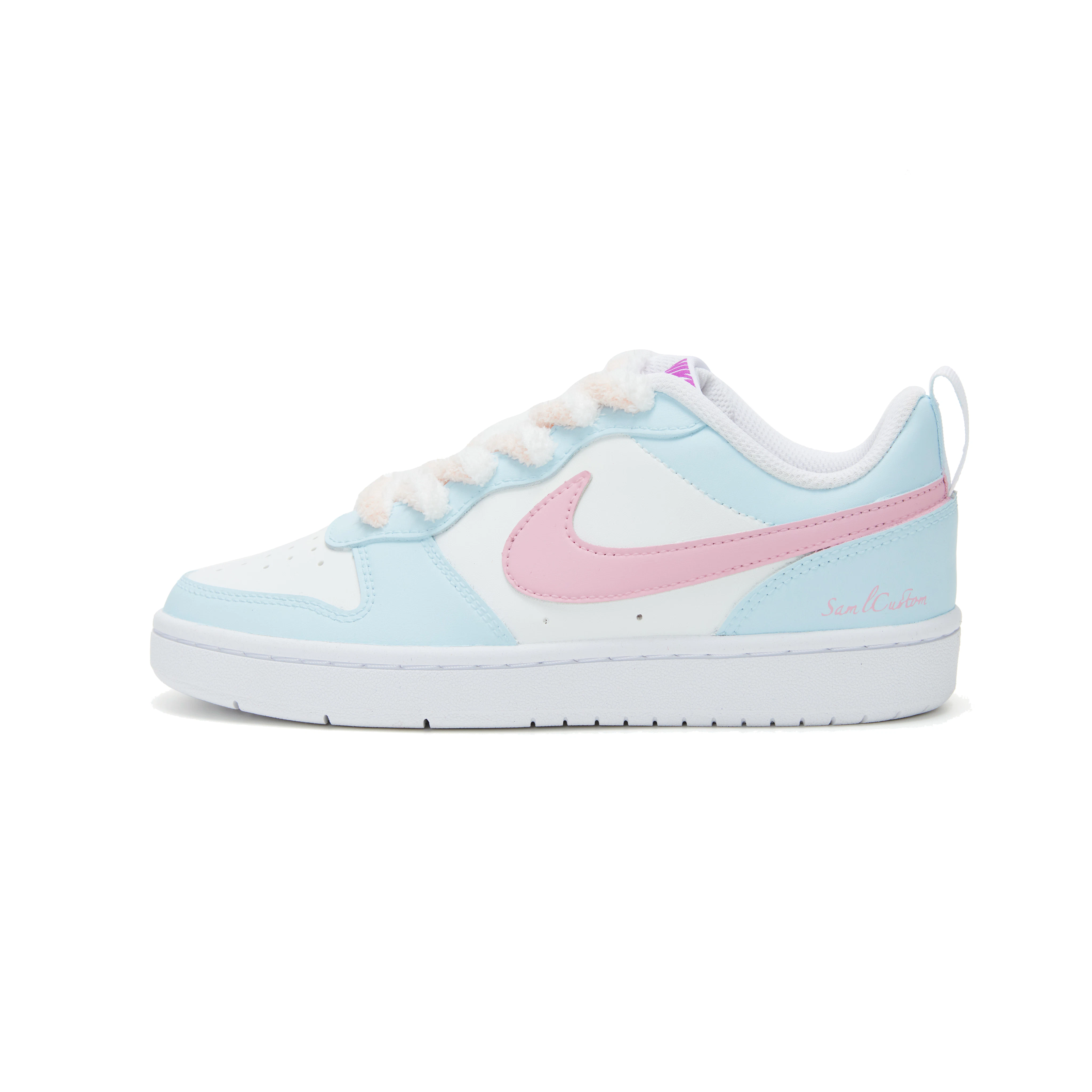 custom-shoes-women-nike-court-borough-low-2-cherry-blossom-dopamine-pink-blue