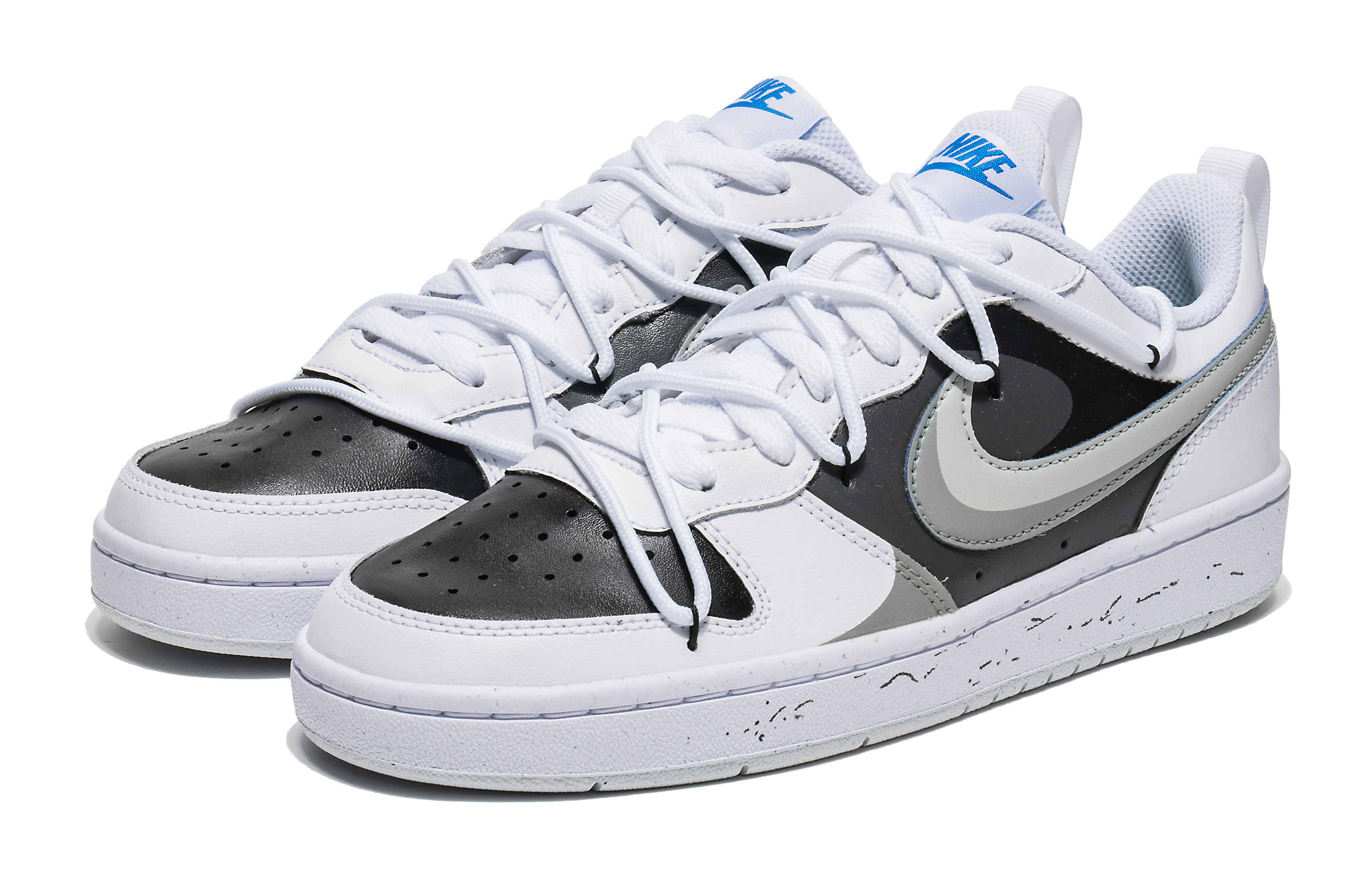 Order (W) 나이키 코트 보로우 로 2 '블랙 화이트' (편안함과 활용성) BQ5448-123(Team22-青春校园熊猫A-BOX)