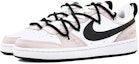 Lookbook 【定製球鞋】 Nike Court Borough Low2 巧克力 多巴胺 秋季 防滑抗磨 低筒 桿球鞋 女款 污粉色