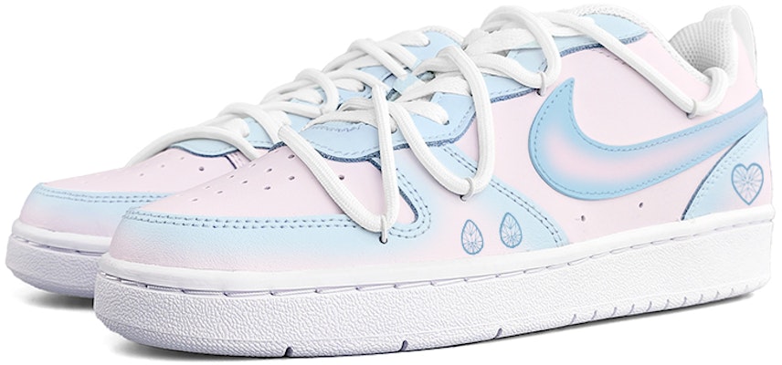(W) 나이키 코트 보로우 로우 2 '핑크-블루 그라데이션' (커스텀) BQ5448-100(Team13-水晶) Lookbook (W) 나이키 코트 보로우 로우 2 '핑크-블루 그라데이션' (커스텀) BQ5448-100(Team13-水晶)