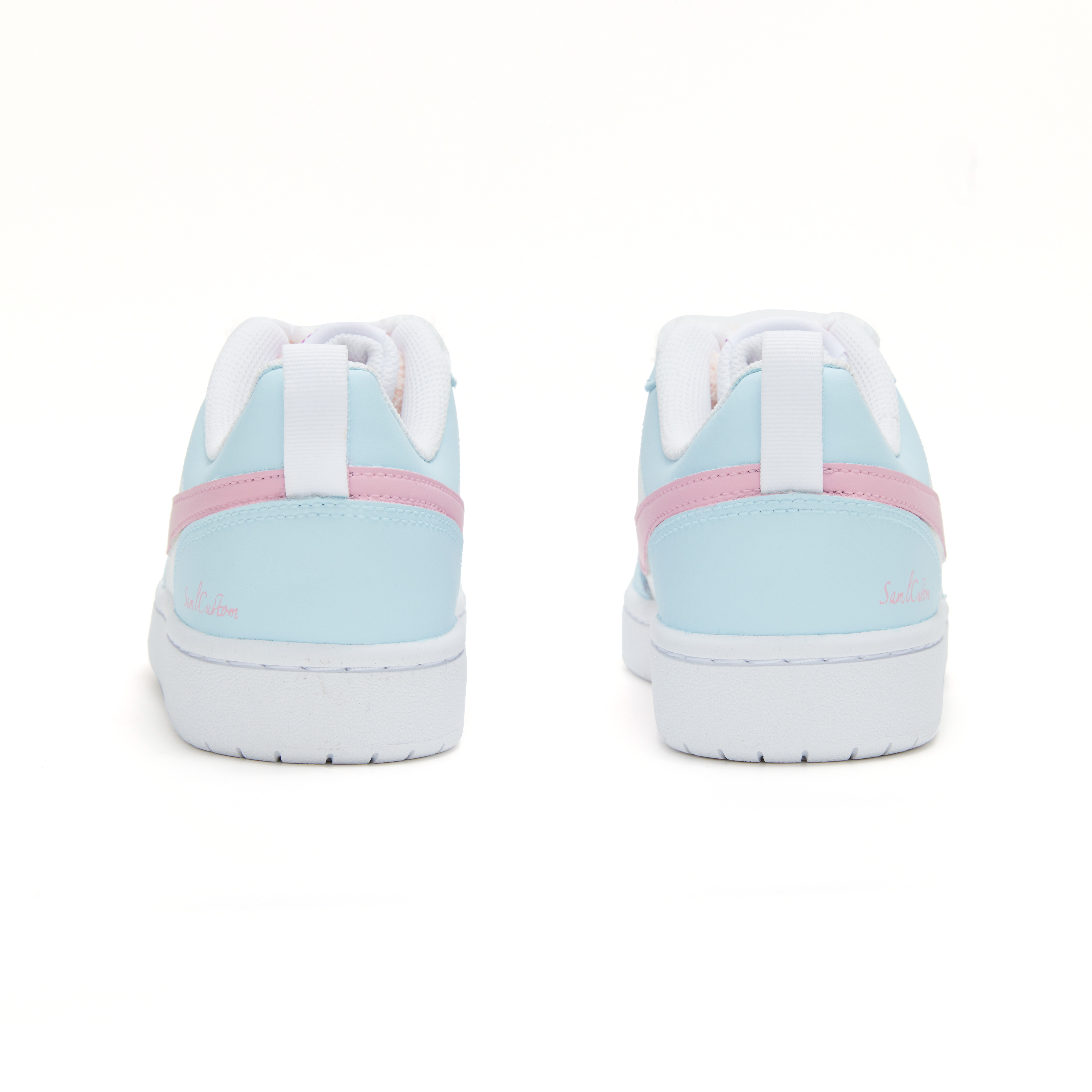 Shop (W) Zapatillas Nike Court Borough Low 2 'Cerezo Rosa Dopamina-Azul' BQ5448-124(Team6-樱花校园)
