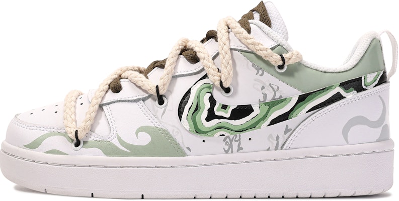 (W) 나이키 코트 보로우 로우 2 '다빈치 커스텀 그린 화이트' (77자) BQ5448-100(TeamM-女款一池绿水) Buy (W) 나이키 코트 보로우 로우 2 '다빈치 커스텀 그린 화이트' (77자) BQ5448-100(TeamM-女款一池绿水)