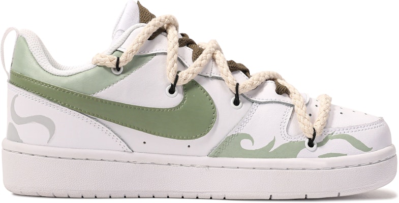 (W) 나이키 코트 보로우 로우 2 '다빈치 커스텀 그린 화이트' (77자) BQ5448-100(TeamM-女款一池绿水) Order (W) 나이키 코트 보로우 로우 2 '다빈치 커스텀 그린 화이트' (77자) BQ5448-100(TeamM-女款一池绿水)