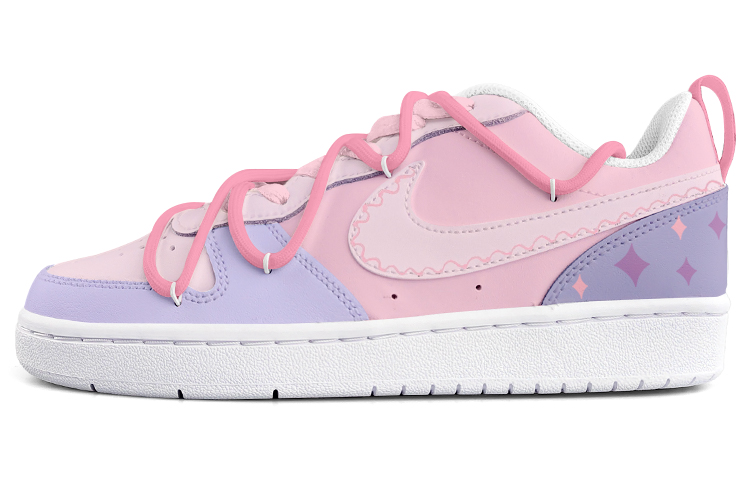 Order (W) Zapatillas Nike Court Borough Low 2 'Rosa Púrpura Dulce Dopamina' BQ5448-100(Team13-多巴胺甜妹)