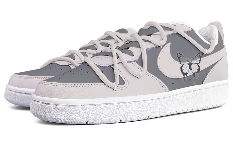 Lookbook (W) [カスタムシューズ] (女性用) ナイキ コートバラウ LOW 2 'ダークナイトバタフライ' BQ5448-100(Team13-暗夜蝴蝶)