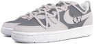 Lookbook 【定制球鞋】Nike Court Borough Low2 暗夜蝴蝶 灰色 簡約 復古 手繪 解構鞋帶 低筒 板鞋 女款