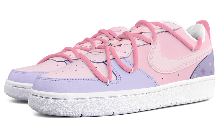 Shop (W) Zapatillas Nike Court Borough Low 2 'Rosa Púrpura Dulce Dopamina' BQ5448-100(Team13-多巴胺甜妹)