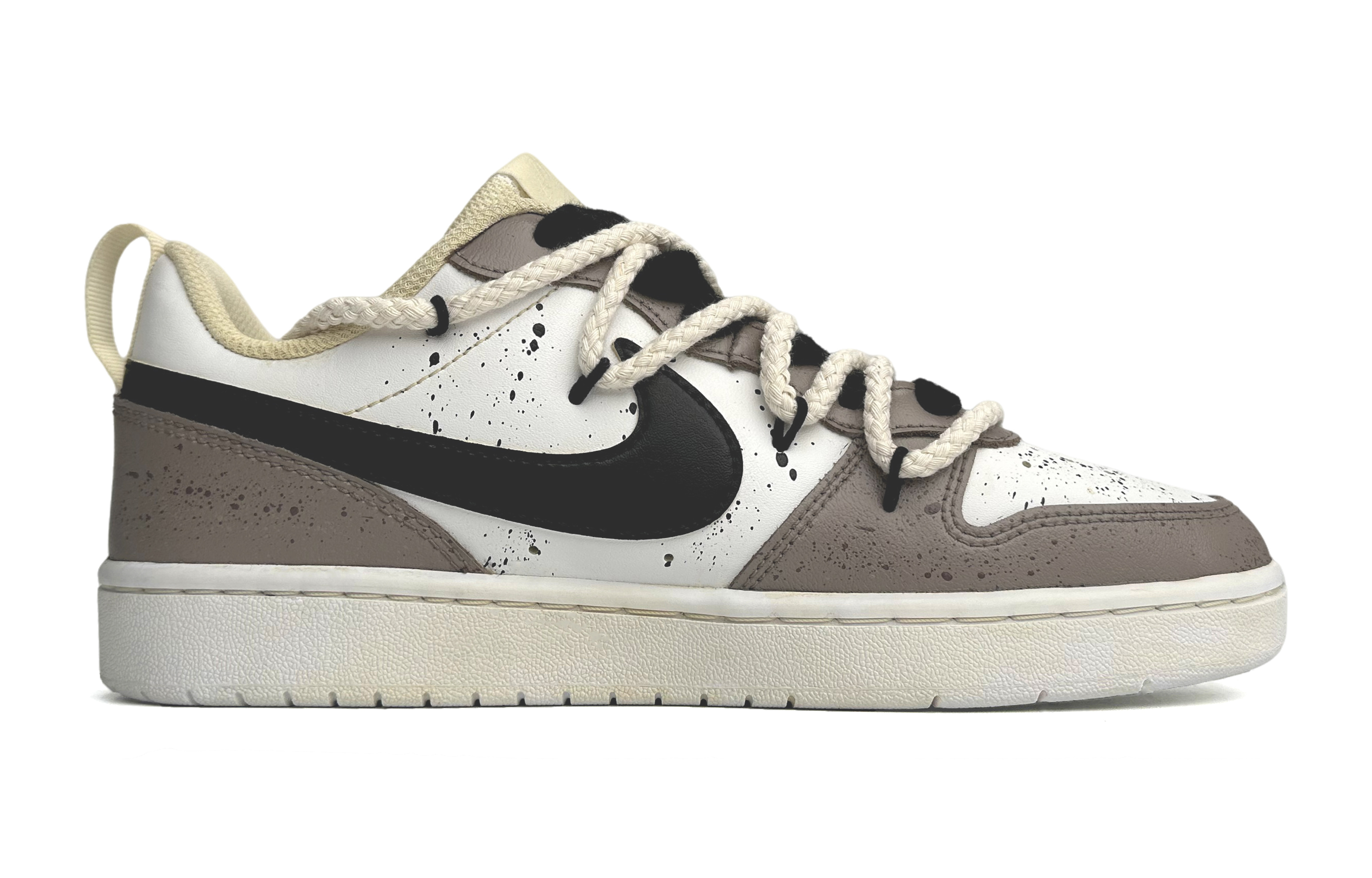 Order [Custom Shoes] (Women) Nike Court Borough Low 2 'Eye of Horus Brown White'