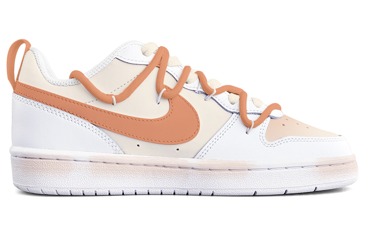 Order (W) 【女性用カスタムシューズ】ナイキ コート バラウ ロー 2 'フォールオレンジ' BQ5448-100(Team13-秋天)