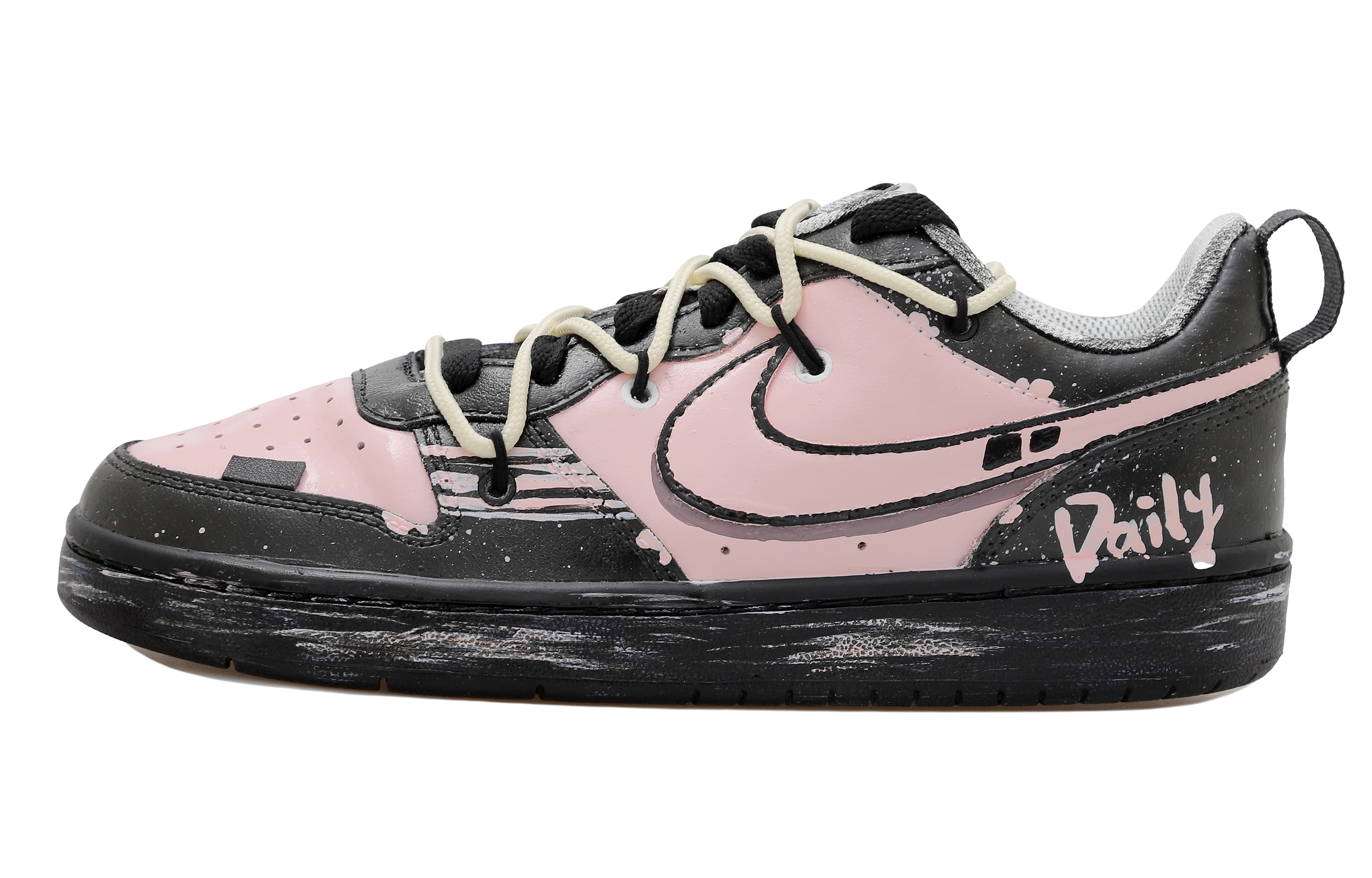 Buy (W) [定制鞋款] 耐克Court Borough Low 2 '泼墨涂鸦解构' DV5456-104-484902