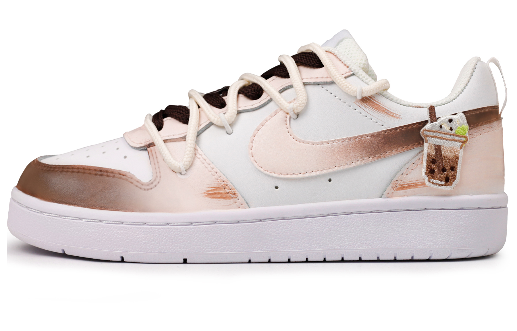Buy [Custom Shoes] (Women) Nike Court Borough Low 2 'Gradient Milk Tea'