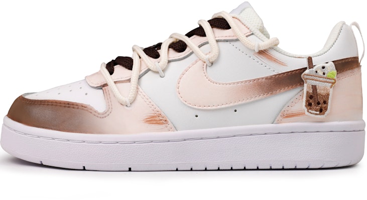 (W) 나이키 커스텀 코트 보로우 로우 2 '밀크티 그라데이션' (78 characters) BQ5448-100(Team41-珍珠奶茶) Buy (W) 나이키 커스텀 코트 보로우 로우 2 '밀크티 그라데이션' (78 characters) BQ5448-100(Team41-珍珠奶茶)