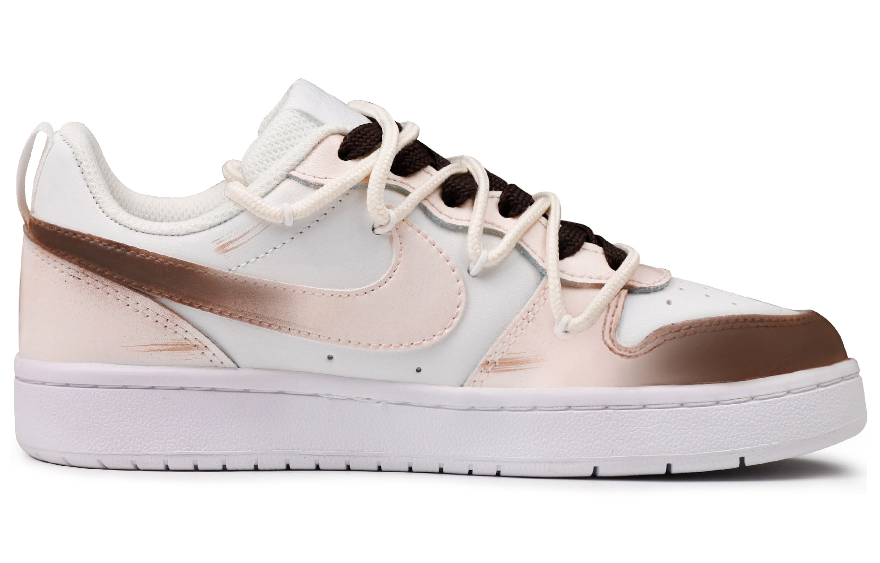 Order [Custom Shoes] (Women) Nike Court Borough Low 2 'Gradient Milk Tea'