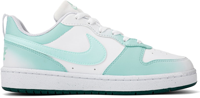 【定製球鞋】Nike Court Borough Low 2 簡約 手繪 雙鉤陰影 漸變薄荷綠 抗滑快乾 低筒 板鞋 女款 綠白 Order 【定製球鞋】Nike Court Borough Low 2 簡約 手繪 雙鉤陰影 漸變薄荷綠 抗滑快乾 低筒 板鞋 女款 綠白