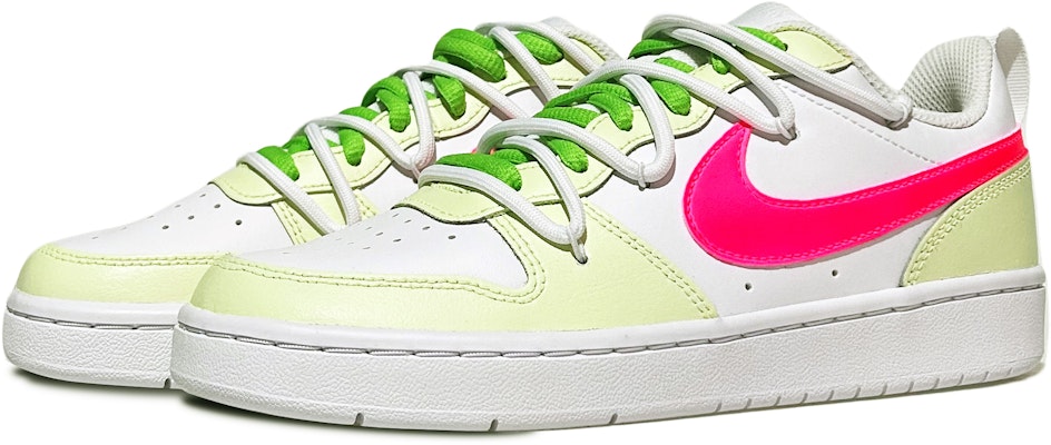 (W) 나이키 코트 보로우 로우 2 '아이스 레몬 네온 핑크' (커스텀) BQ5448-100(Team49-冰柠) Lookbook (W) 나이키 코트 보로우 로우 2 '아이스 레몬 네온 핑크' (커스텀) BQ5448-100(Team49-冰柠)