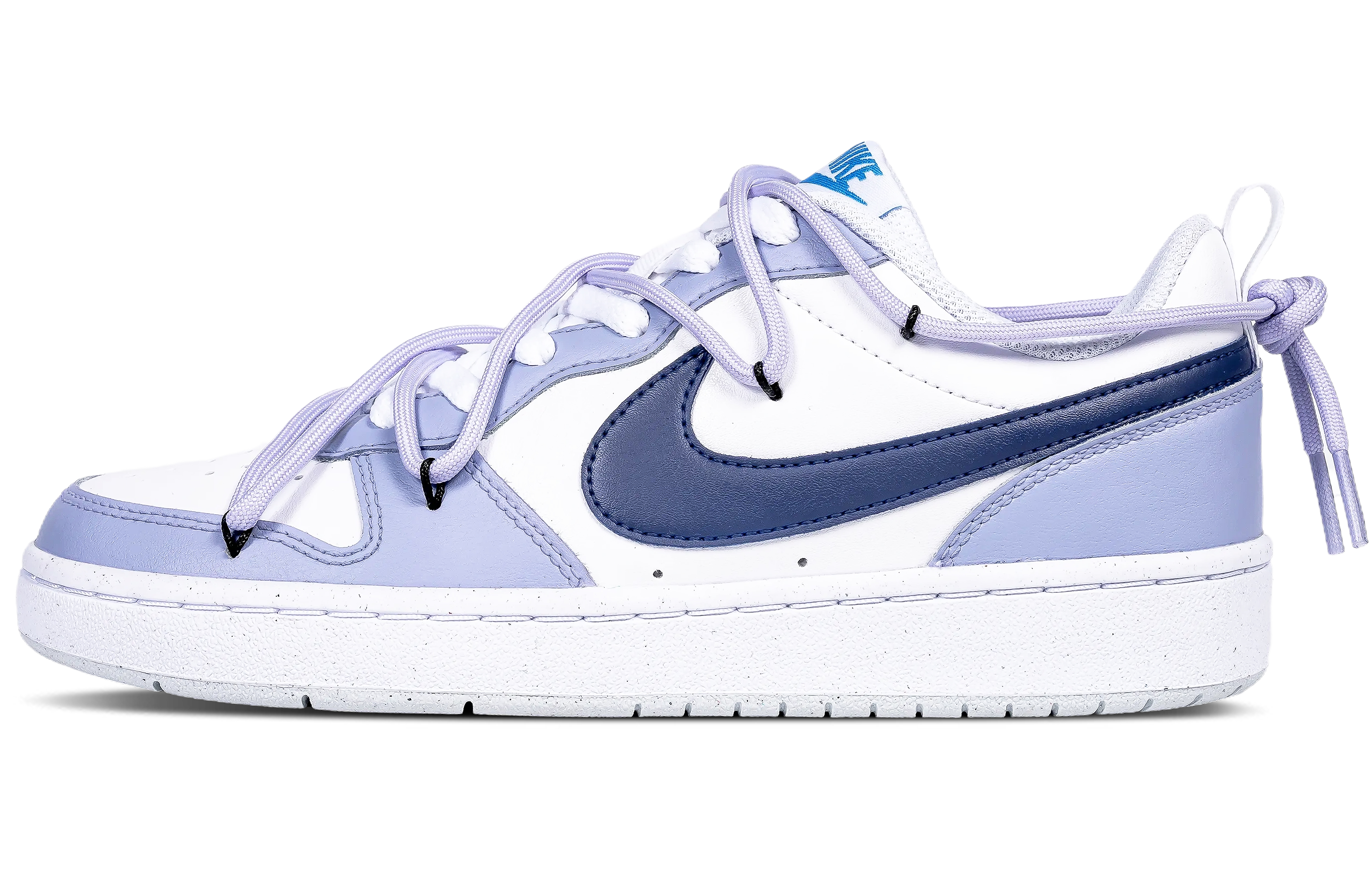 Buy (W) [Kasut Custom] Nike Court Borough Low 2 'Lavender Putih' BQ5448-123(Team拾陆-玩偶黛璐)