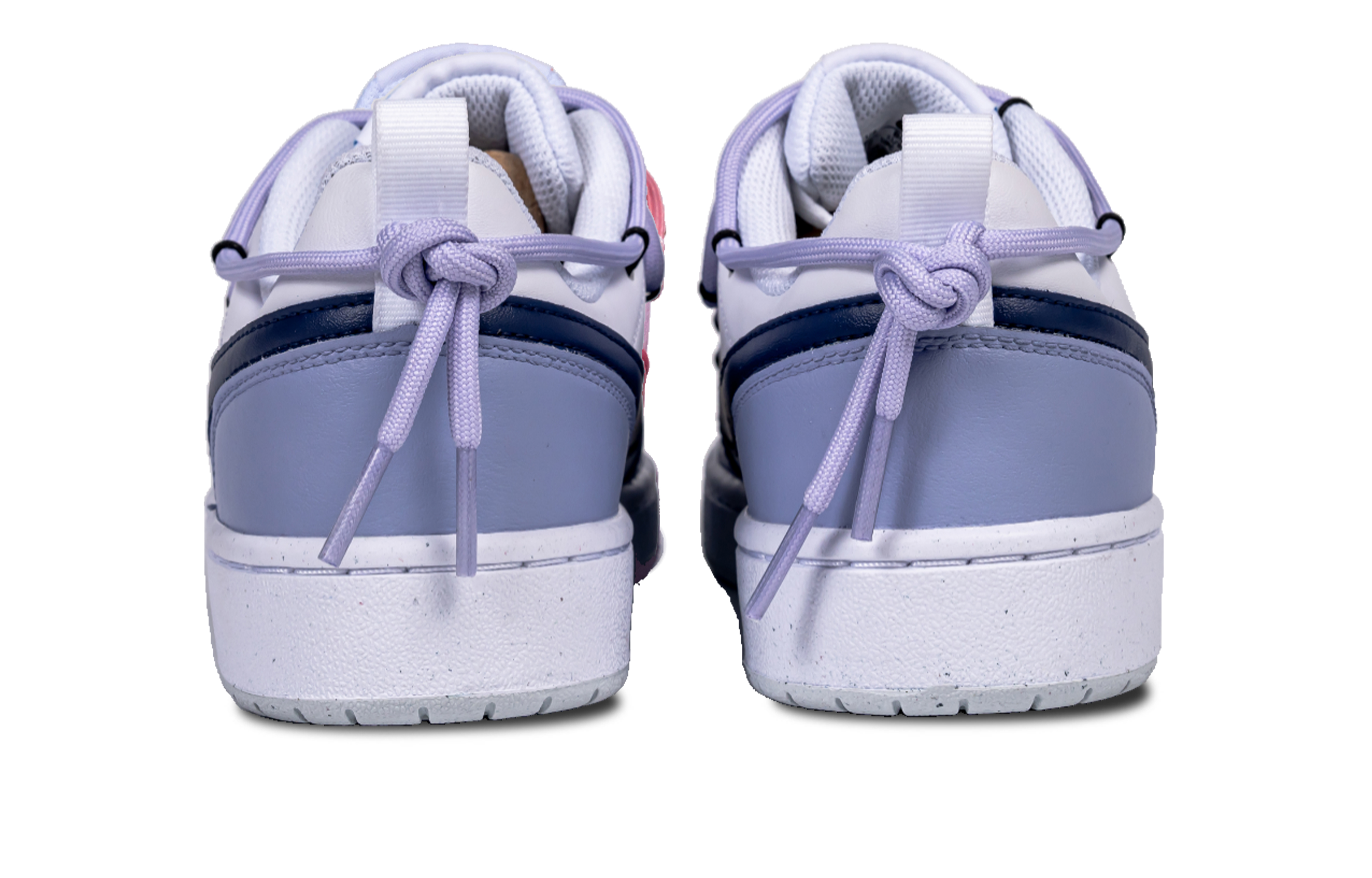 Shop (W) [Kasut Custom] Nike Court Borough Low 2 'Lavender Putih' BQ5448-123(Team拾陆-玩偶黛璐)