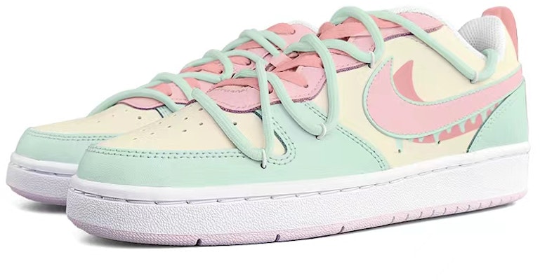 (W) Zapatillas Nike Court Borough Low 2 'Macaron Rosa Verde Amarillo' DQ0492-100(Team13-马卡龙) Shop (W) Zapatillas Nike Court Borough Low 2 'Macaron Rosa Verde Amarillo' DQ0492-100(Team13-马卡龙)