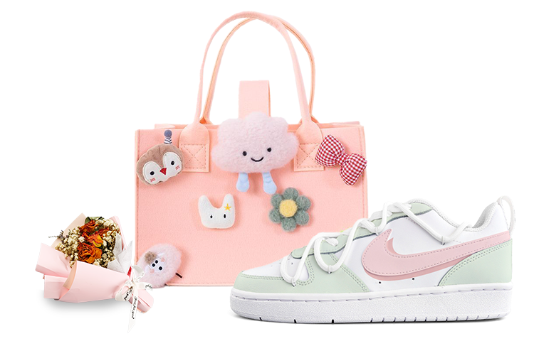 Buy (W) [定制鞋] 耐克 Court Borough Low 2 '桃子汽水' BQ5448-100(Team13-蜜桃苏打)