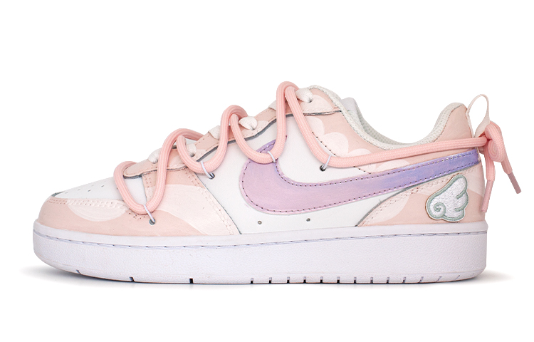 Buy (W) [カスタムシューズ] (女性用) ナイキ コート バーロウ ロー 2 'ピンクホワイトデコンストラクト' BQ5448-100(Team41-少女心情侣卡通翅膀)