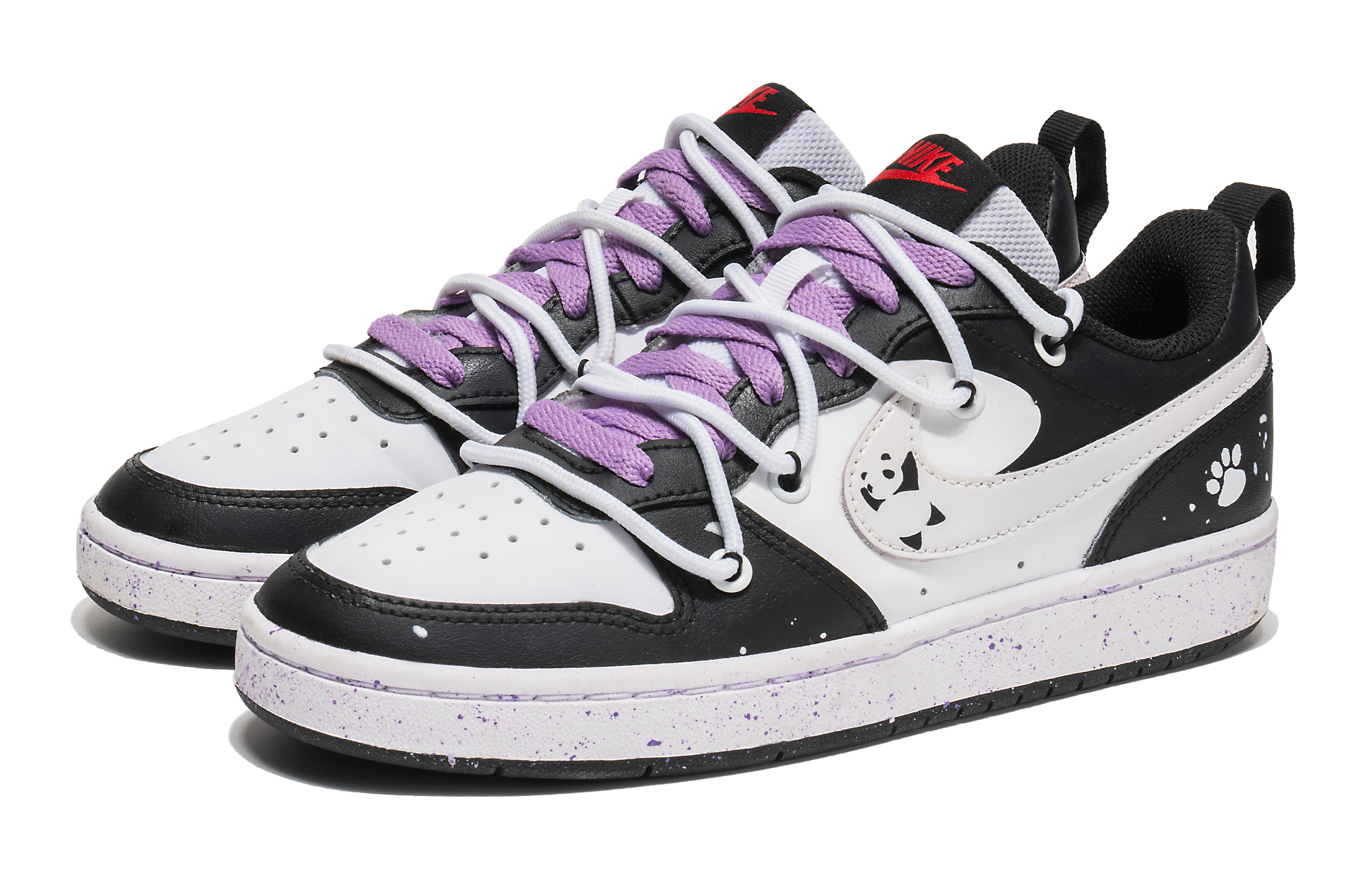 Lookbook (W) 나이키 커스텀 코트 보로우 로우 2 '판다' BQ5448-110(Team22-黑白熊猫)