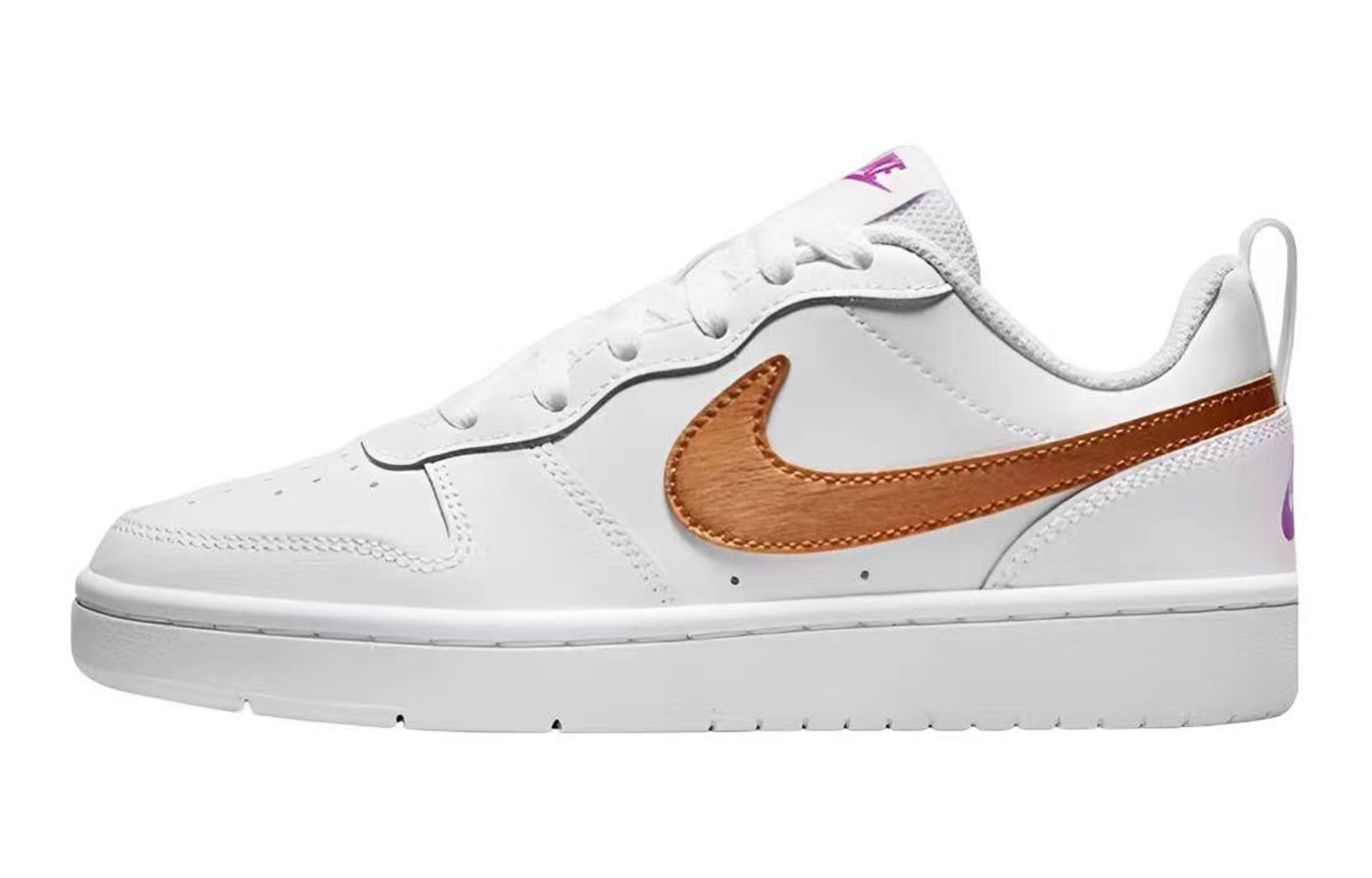 Purchase 【定制球鞋】 Nike Court Borough Low 2 青春校園 粉玫瑰 鬱金香 潑墨 低幫 板鞋 女款 粉白黃