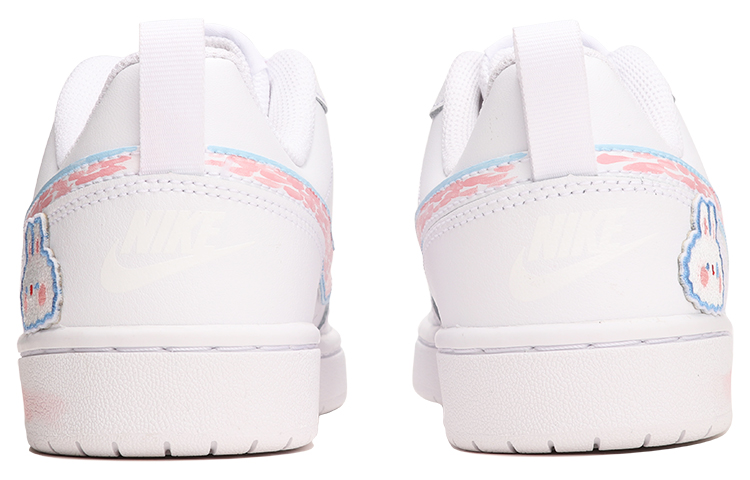 Purchase (W) [Sepatu Kustom] Nike Court Borough Low 2 'Pink White Rabbit - Imlek' BQ5448-100(TeamThree-女款兔年-粉白)