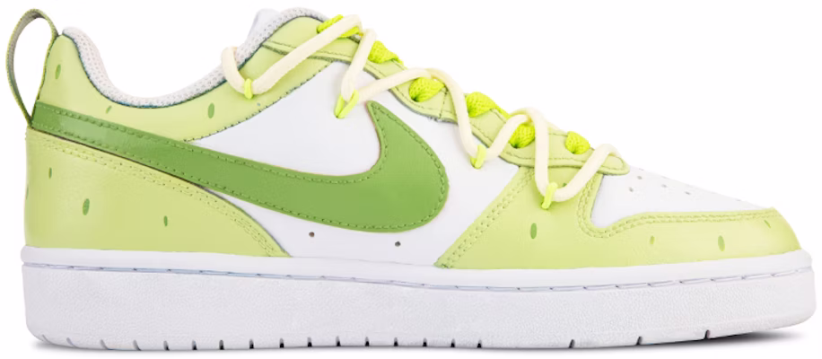 【訂製球鞋】 Nike Court Borough Low 2 夏日主題 可愛卡通音符 解構綁帶 低筒 板鞋 女款 綠白 Order 【訂製球鞋】 Nike Court Borough Low 2 夏日主題 可愛卡通音符 解構綁帶 低筒 板鞋 女款 綠白