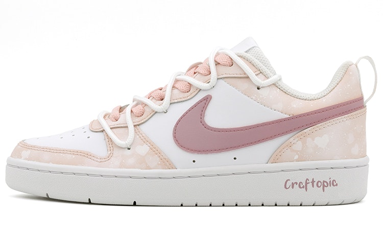 custom-shoes-women-nike-court-borough-low-2-white-pink
