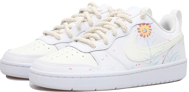 (W) Zapatillas Nike Court Borough Low 2 'Blanco Cáñamo Floral' BQ5448-100(Team拾玖-小花S-BOX) Order (W) Zapatillas Nike Court Borough Low 2 'Blanco Cáñamo Floral' BQ5448-100(Team拾玖-小花S-BOX)