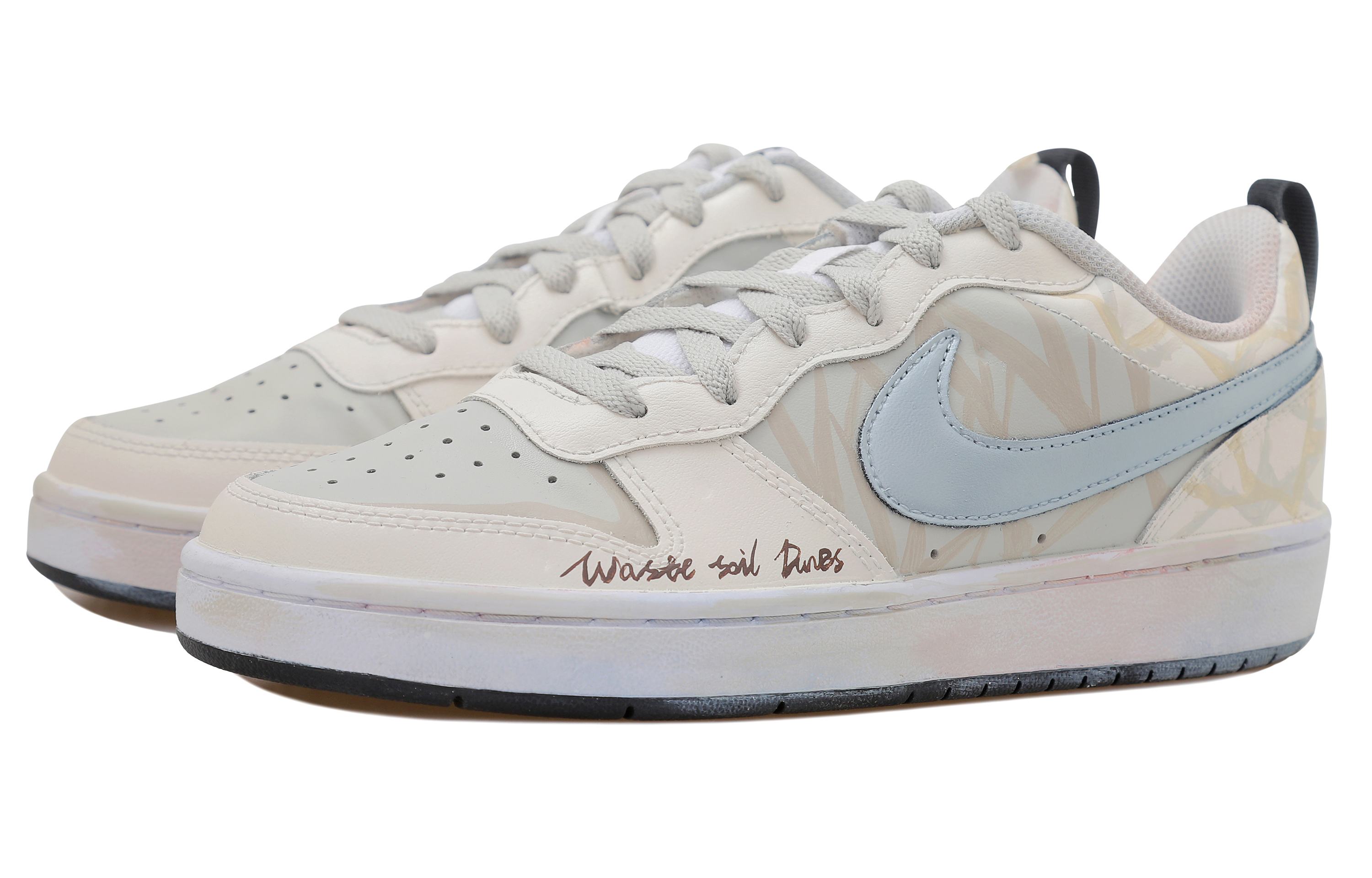 Lookbook (W) [Sepatu Kustom] Nike Court Borough Low 2 'Wasteland Dune Silver Swoosh' DV5456-104-465891