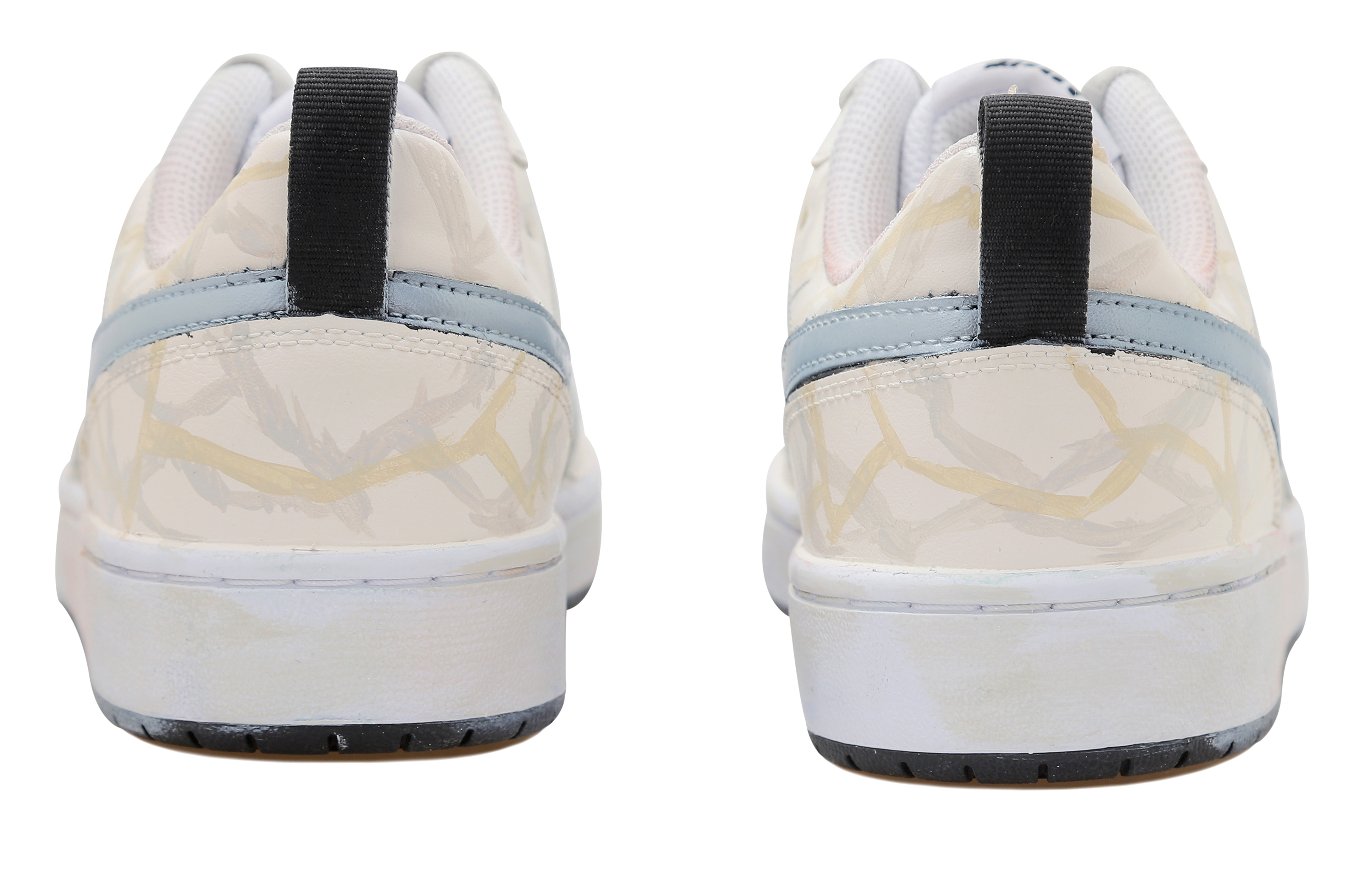 Shop (W) [Sepatu Kustom] Nike Court Borough Low 2 'Wasteland Dune Silver Swoosh' DV5456-104-465891