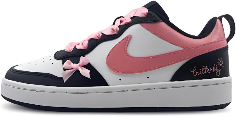 (W) 나이키 커스텀 보로우 로우 '블랙 핑크 나비 리본' BQ5448-115(Team297-蝴蝶曼舞) Buy (W) 나이키 커스텀 보로우 로우 '블랙 핑크 나비 리본' BQ5448-115(Team297-蝴蝶曼舞)