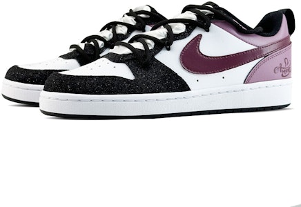 【訂製球鞋】Nike Court Borough 黑滿天星 閃粉 高定 復古 百搭 Jennie風 包覆性防滑輕便 低筒 板鞋 女款 香芋紫 Shop 【訂製球鞋】Nike Court Borough 黑滿天星 閃粉 高定 復古 百搭 Jennie風 包覆性防滑輕便 低筒 板鞋 女款 香芋紫