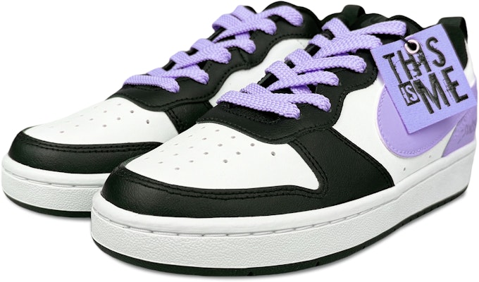 (W) 나이키 코트 보로우 로우 "블랙 퍼플 화이트" 커스텀 슈즈 BQ5448-115(Team299-女款香芋少女) Shop (W) 나이키 코트 보로우 로우 "블랙 퍼플 화이트" 커스텀 슈즈 BQ5448-115(Team299-女款香芋少女)