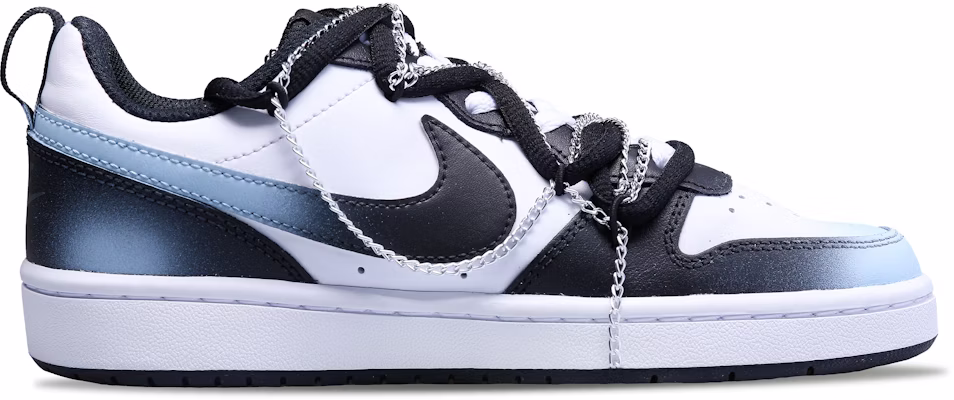 (W) 나이키 코트 보로우 로우 '버터플라이 스트리트 블루 블랙' (커스텀) BQ5448-115(Team301-蝴蝶街区) Lookbook (W) 나이키 코트 보로우 로우 '버터플라이 스트리트 블루 블랙' (커스텀) BQ5448-115(Team301-蝴蝶街区)