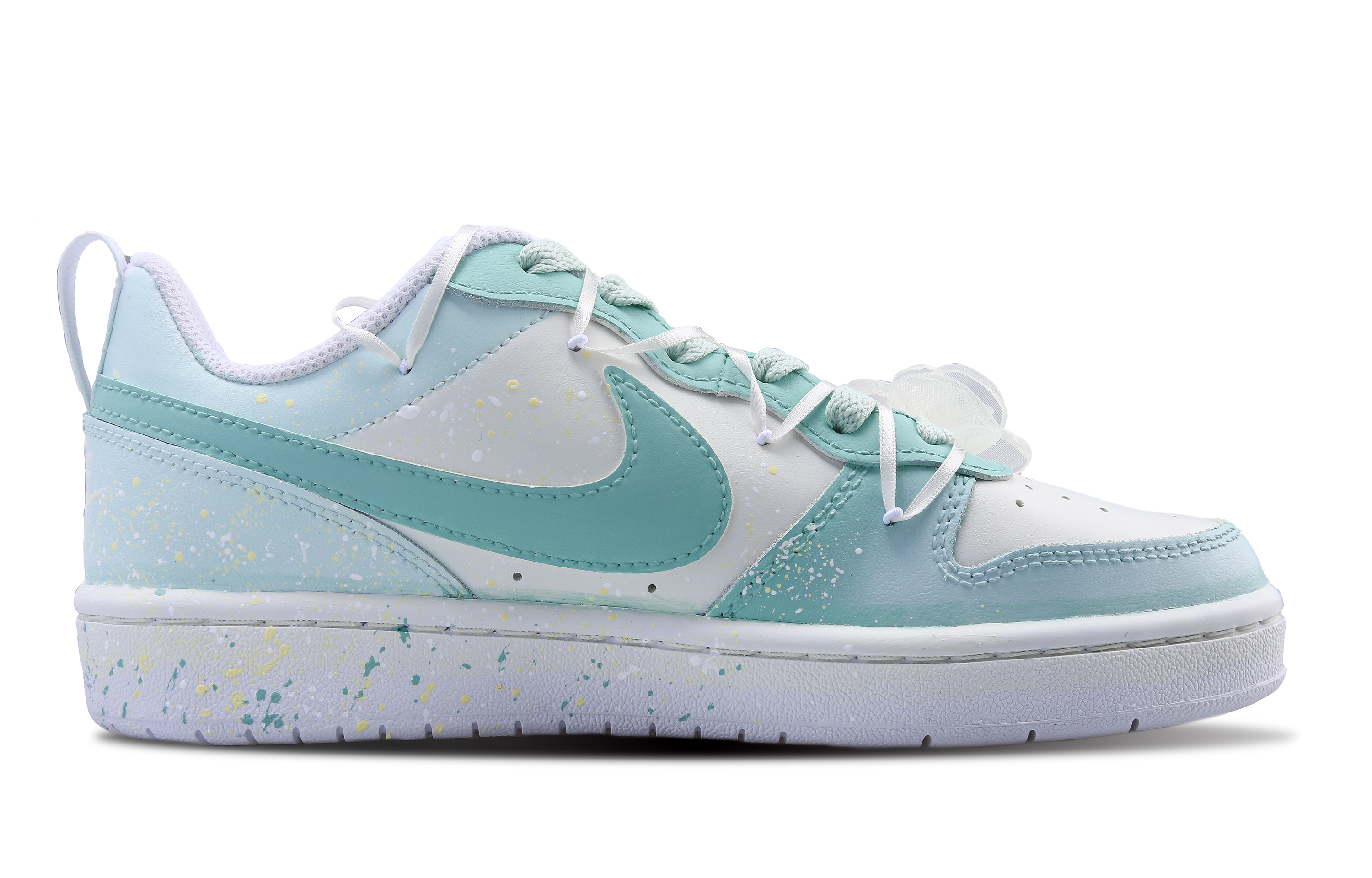 Lookbook (W) ナイキ コート バーロウ カスタム 「カメリアミント」 BQ5448-100（Team252-女款山茶薄荷）