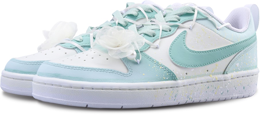 【定製球鞋】 Nike Court Borough 山茶薄荷 解構 可愛 百搭 低筒 板鞋 女款 薄荷綠 Shop 【定製球鞋】 Nike Court Borough 山茶薄荷 解構 可愛 百搭 低筒 板鞋 女款 薄荷綠