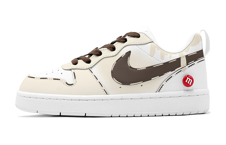 Order (W) [Sepatu Kustom] Nike Court Borough Low 'Christmas M&M Coklat' BQ5448-100(TeamS-趣味巧克力豆S-BOX)