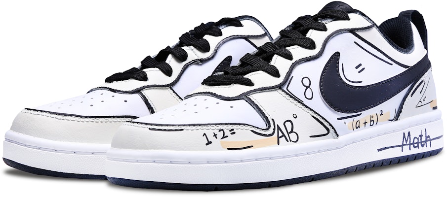 (W) 【定制鞋款】耐克Court Borough Low '卡通米色-黑色' BQ5448-115(Team301-万能公式) Shop (W) 【定制鞋款】耐克Court Borough Low '卡通米色-黑色' BQ5448-115(Team301-万能公式)