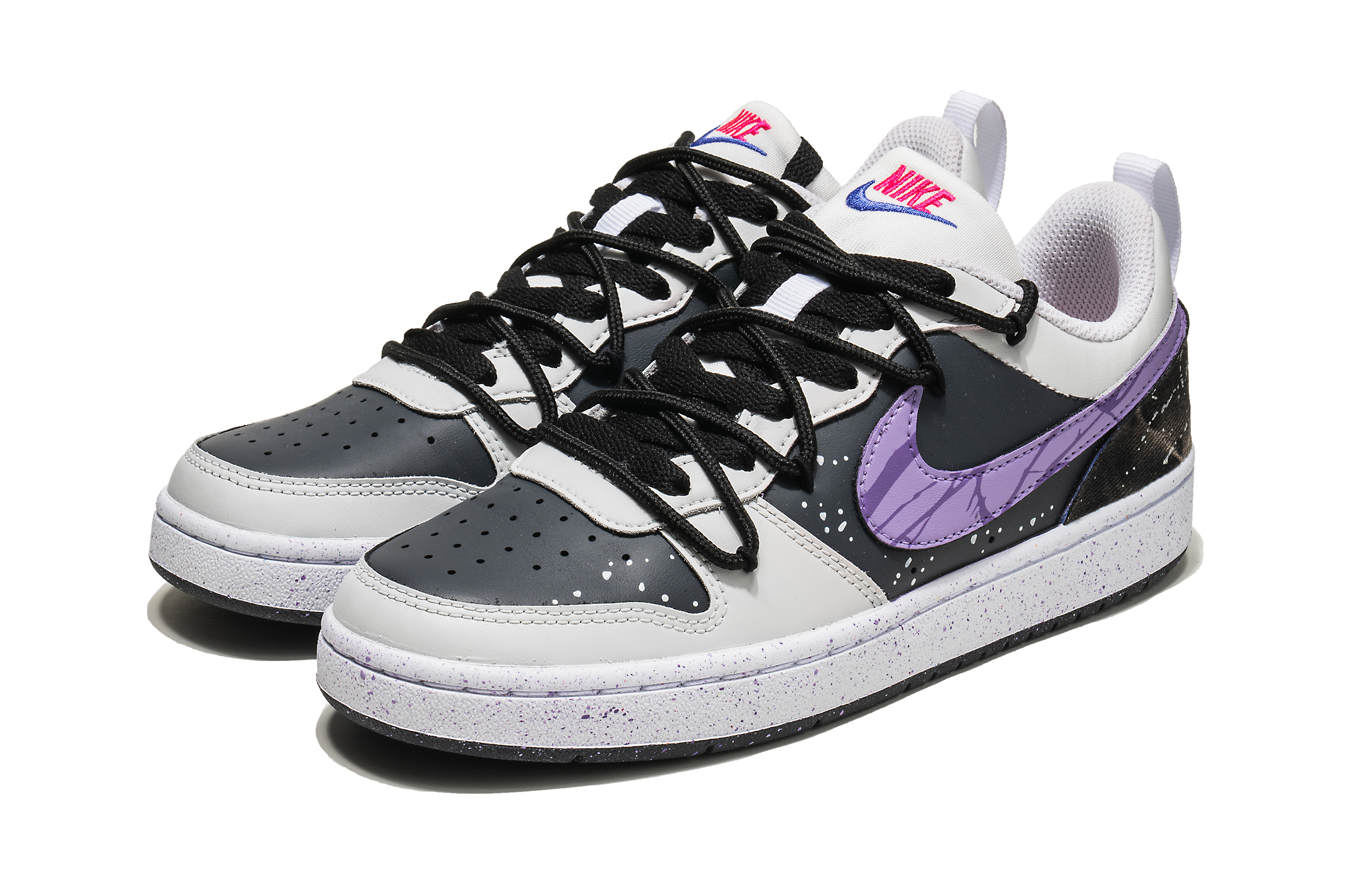 [Custom Shoes] (W) Nike Court Borough Low 'Desert Rose Grey Camo Graffiti' 圖 4