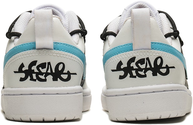 (W) 나이키 코트 버로우 로우 "데저트 로즈 - 베이비 블루 그라피티" DQ5979-100(Team182-女款反转熊猫白蓝) Details for (W) 나이키 코트 버로우 로우 "데저트 로즈 - 베이비 블루 그라피티" DQ5979-100(Team182-女款反转熊猫白蓝)