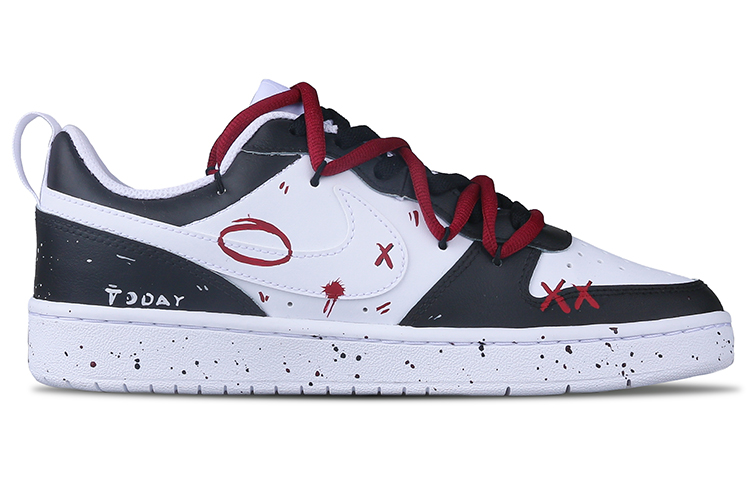 [Custom Shoes] (W) Nike Court Borough Low 'Emotion Island Black' 圖 3