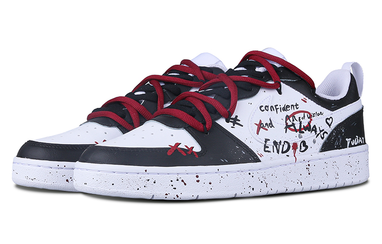 [Custom Shoes] (W) Nike Court Borough Low 'Emotion Island Black' 圖 4