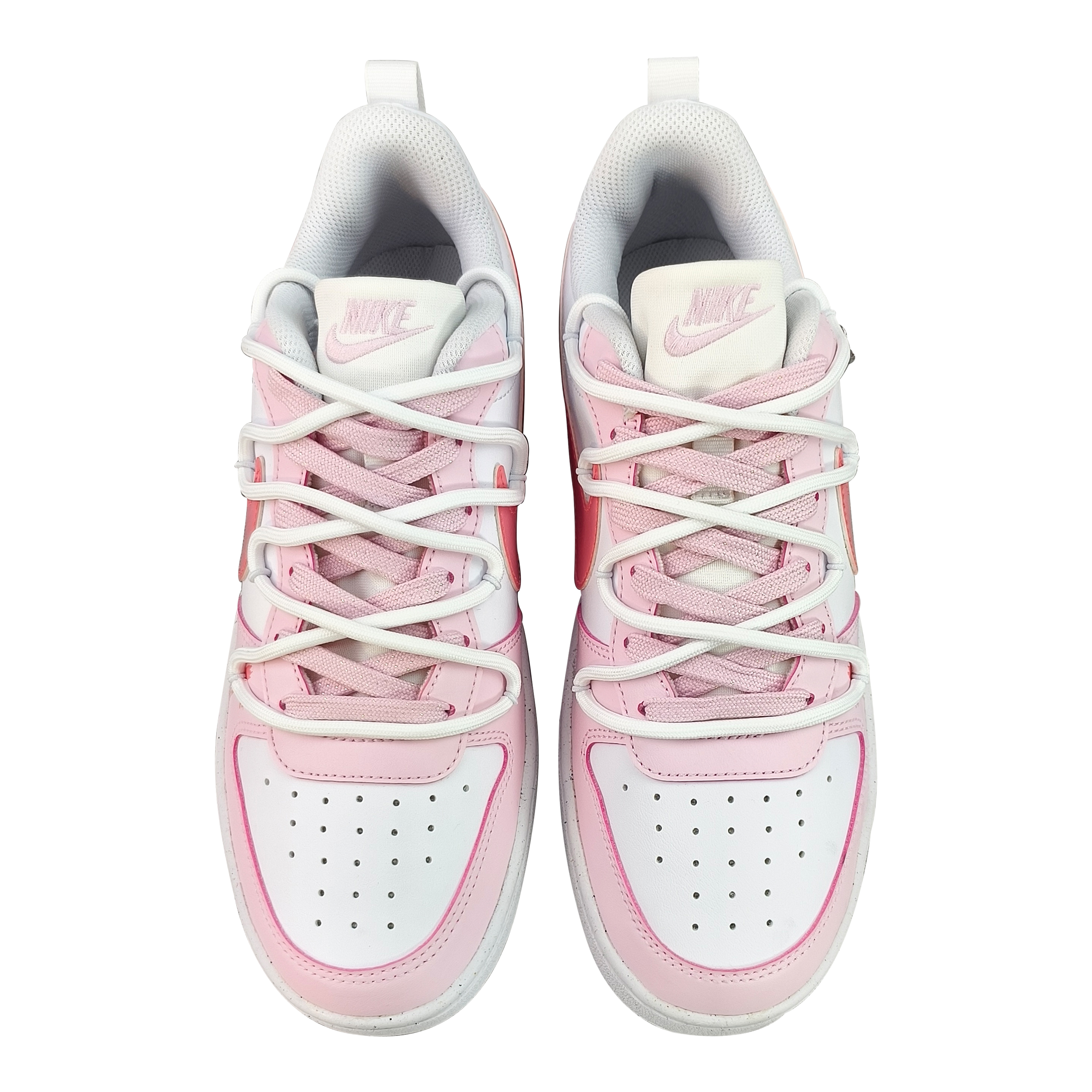 Purchase 【客製化球鞋】 Nike Court Borough 塔兔 十字架 哥特風 少女粉 清新甜美塔 防滑耐磨 低筒 滑板鞋 女款 粉白色