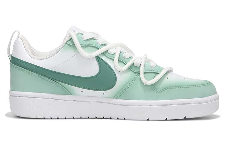 Order 【定制球鞋】 Nike Court Borough Low 熱浪 綠野仙蹤 漸變 解構綁帶 復古 低筒 板鞋 女款 綠