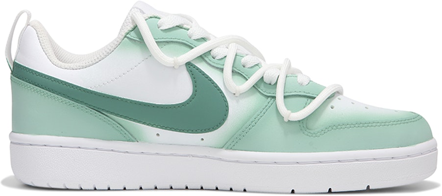 【定制球鞋】 Nike Court Borough Low 熱浪 綠野仙蹤 漸變 解構綁帶 復古 低筒 板鞋 女款 綠 Order 【定制球鞋】 Nike Court Borough Low 熱浪 綠野仙蹤 漸變 解構綁帶 復古 低筒 板鞋 女款 綠